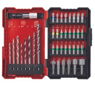 Einhell Taladro inalambrico 13mm 18volts /60nm  2 Batt 18v 2ah + 39 piezas1