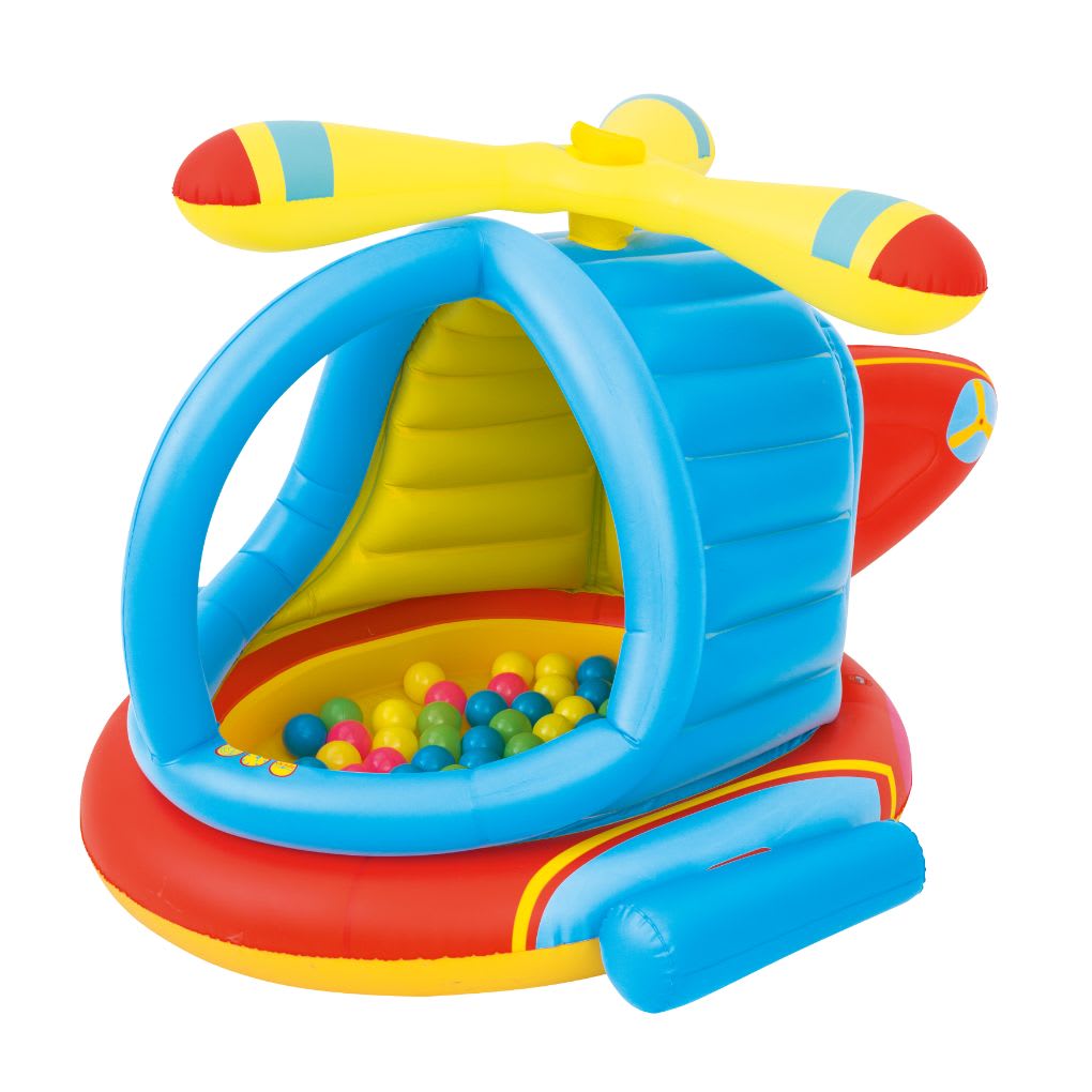 Piscina De Pelotas BESTWAY Con Forma De Helicóptero y 50 bolas plasticas5