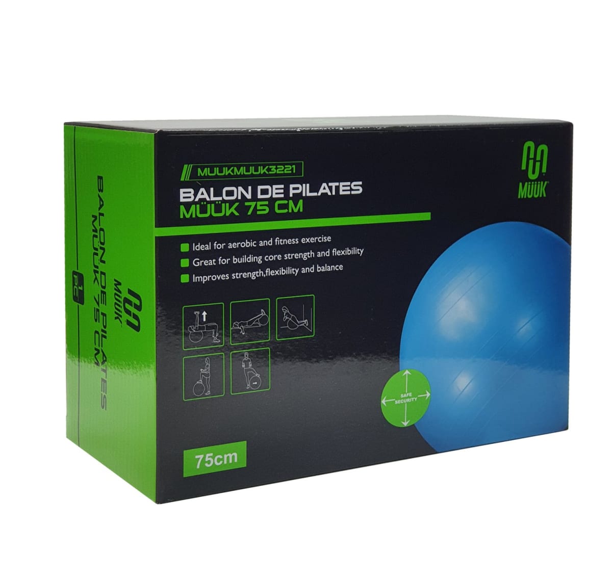 BALON DE PILATES MUUK 75 cm2