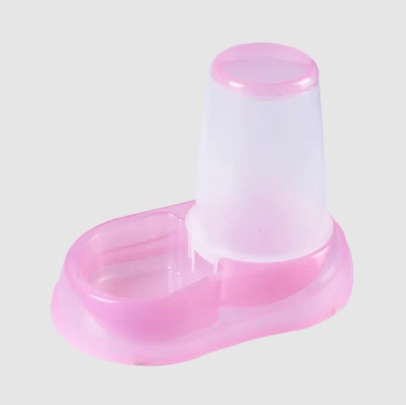 Dispensador de comida automático para Mascotas rosa1