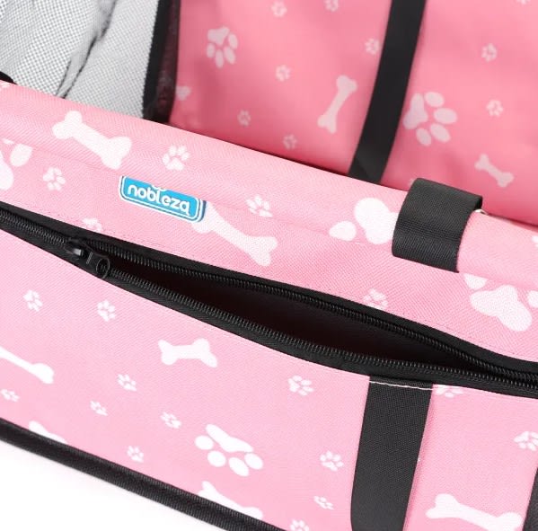 Bolsa porta mascotas Rosa2