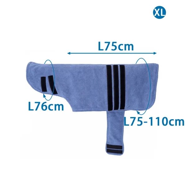 Albornoz para mascotas Extra Large3