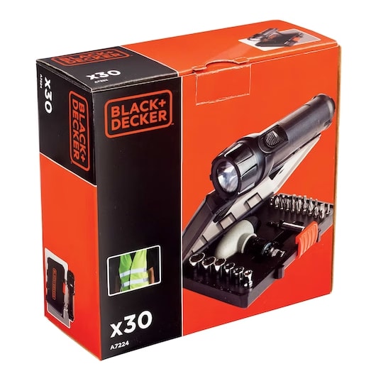 Set SOS automovil Black and Decker con linterna y chaleco reflectante5