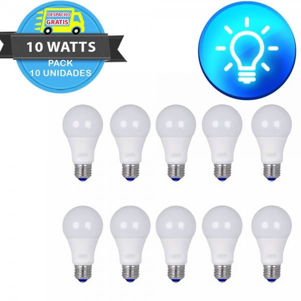Pack 10 ampolletas LED 10 W FRIAS Certificadas2