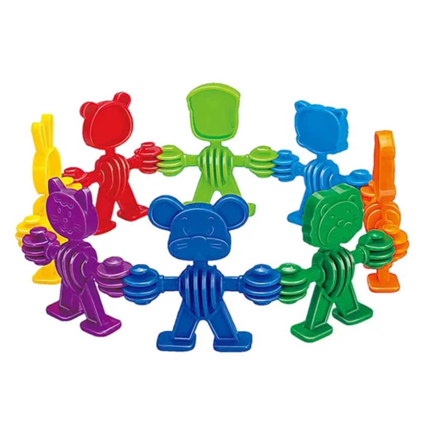 Maleta Animales Conectores Juguete Didáctico Encaje 90 pzs1