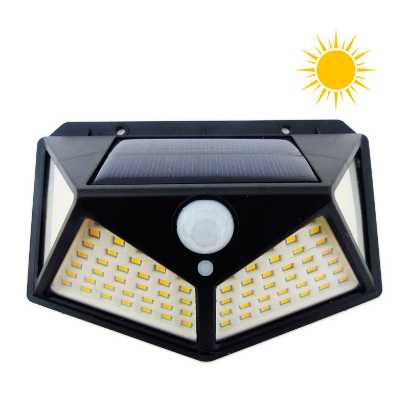Aplique exterior solar 7 watts Luz Calida1