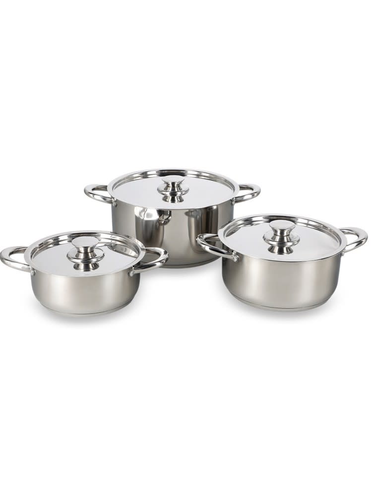 BATERÍA DE COCINA DE 6 PIEZAS ACERO INOX 420-6SS WENS2