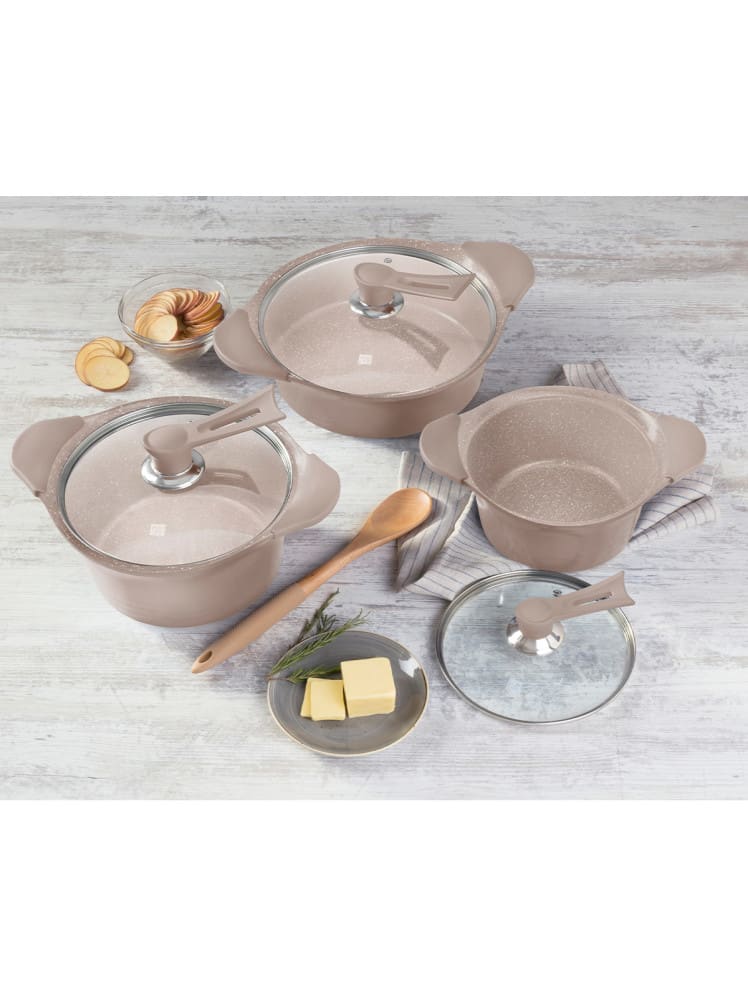 Bateria 6 piezas Bohlier Beige1