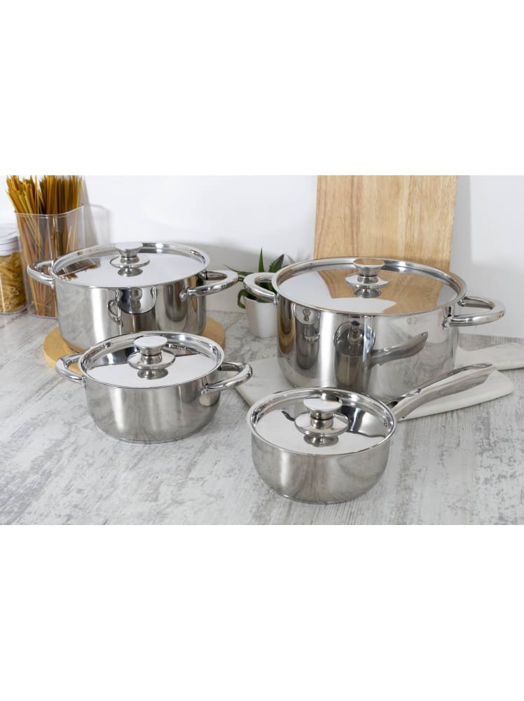460-8SS BATERÍA DE COCINA DE 8 PIEZAS ACERO INOX 460-8SS WENS4