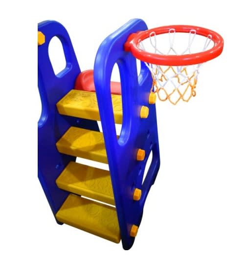 Centro De Juegos 3 En 1: Resbalin + Columpio + Aro De Basket Gamepower3