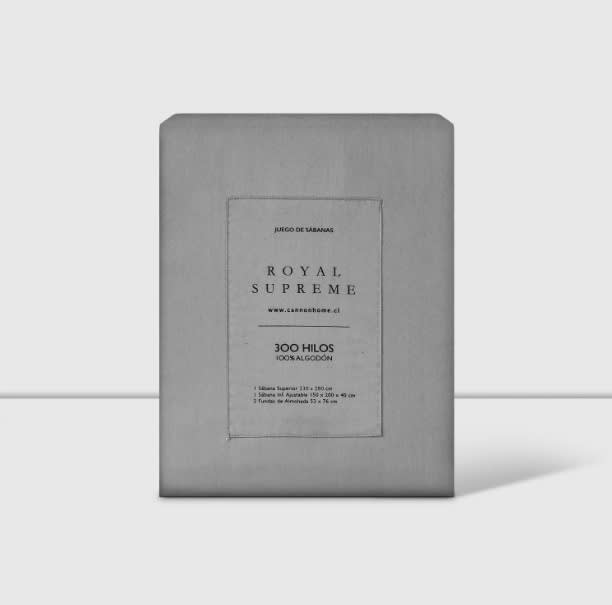 Juego sabanas Cannon 300 hilos Gris Liso 1.5 Plazas3