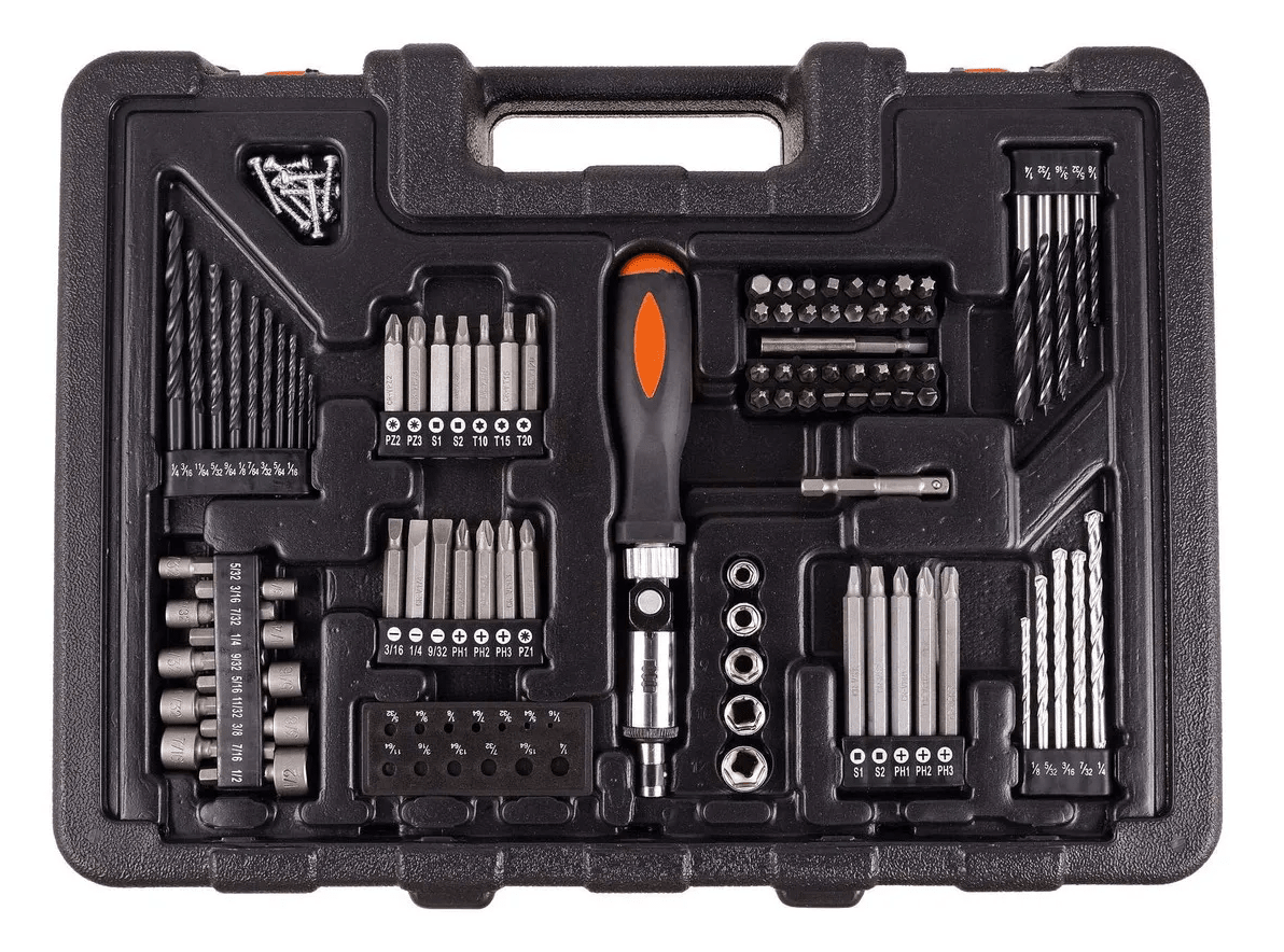 Black and Decker Taladro inalambrico 12v con 101 accesorios2