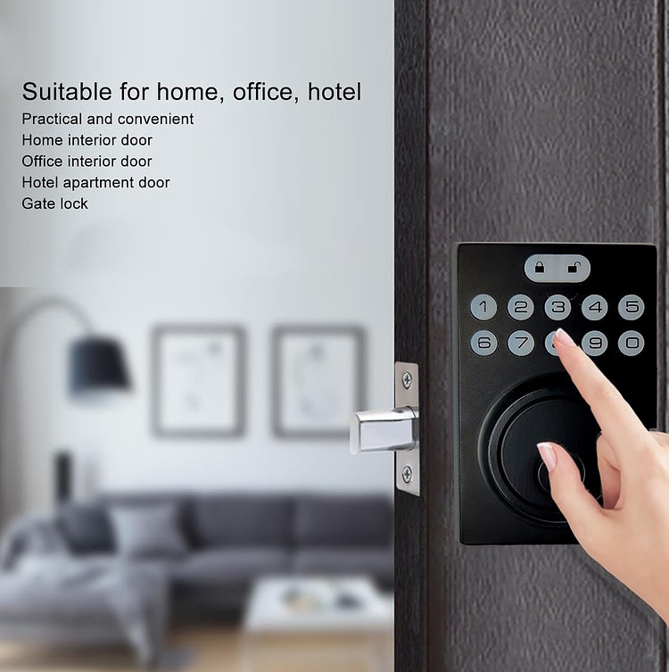 Cerradura Digital puertas entrada Con Teclado1