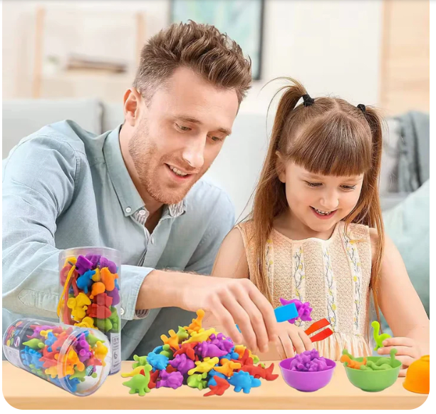 Juego Clasificación Montessori Colores y Animalitos 36pz1