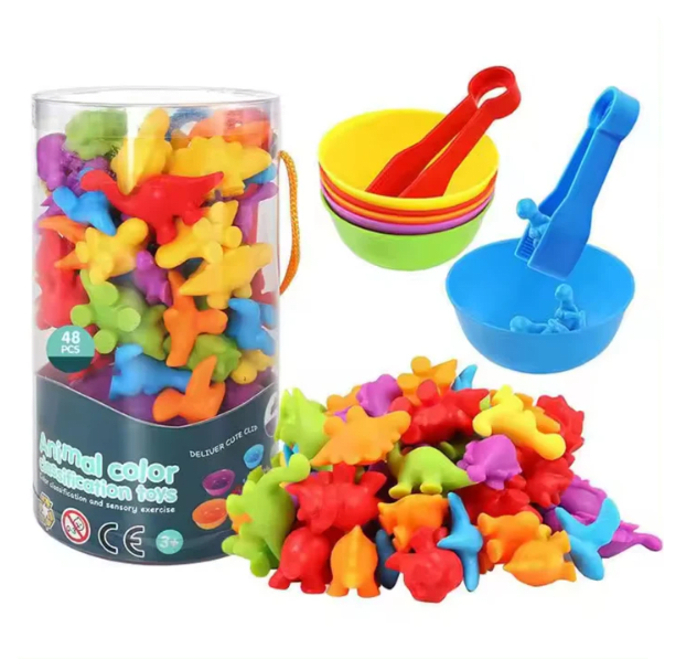 Juego Clasificación Montessori Colores y Animalitos 36pz2