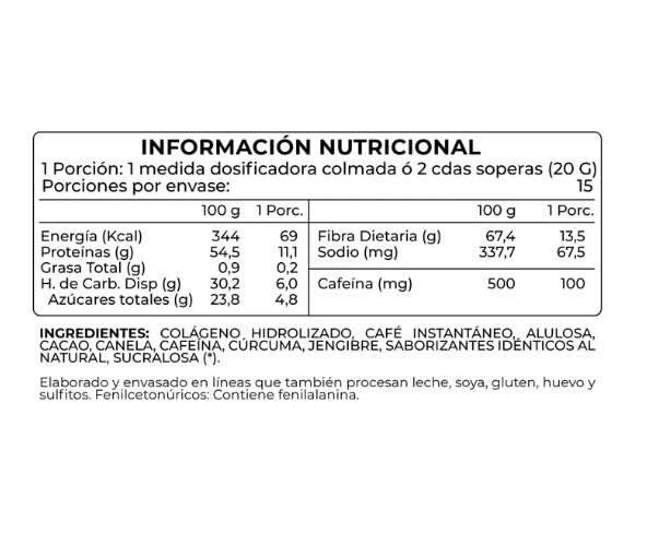 Cafeína Coffit 300 Grs Collagen1