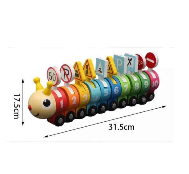 Tren Aprendizaje Montessori Madera Cuncuna Magnética3