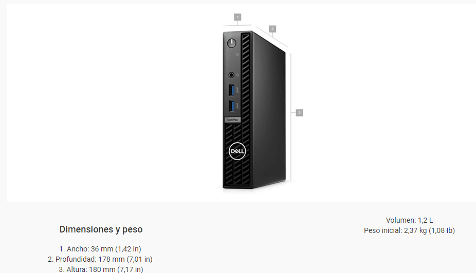 DELL Micro Pc Optiplex 7010 Core i5-12500 SSD 512gb Windows 11 Pro2