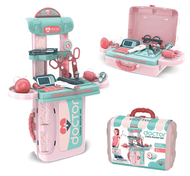 Maletin Doctor Little Doctor 3 en 1 Rosa2