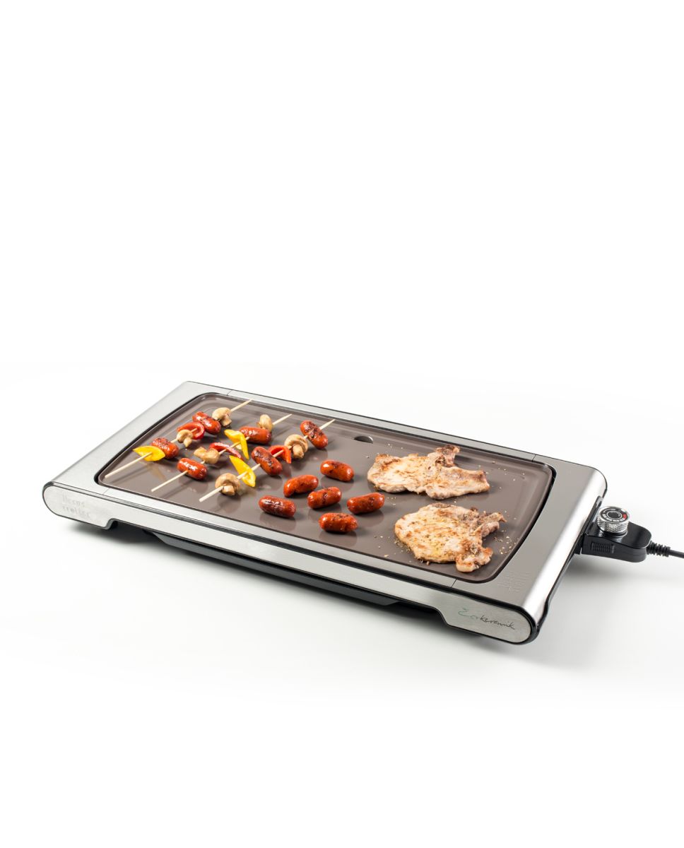 Parrilla eléctrica UrsusTrotter Acero inoxidable Ecokeramik2