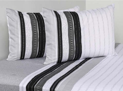 Juego Sabanas AF 1.5 PLAZA 144H 50%Alg Estamp Iron S222