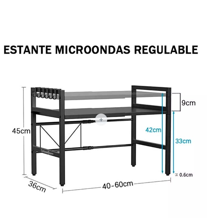 Estante metal extensible organizador cocina1