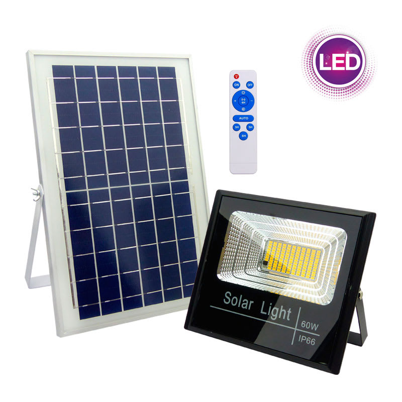 Proyector Solar 60 watts Luz Calida - Solar autosustentable1