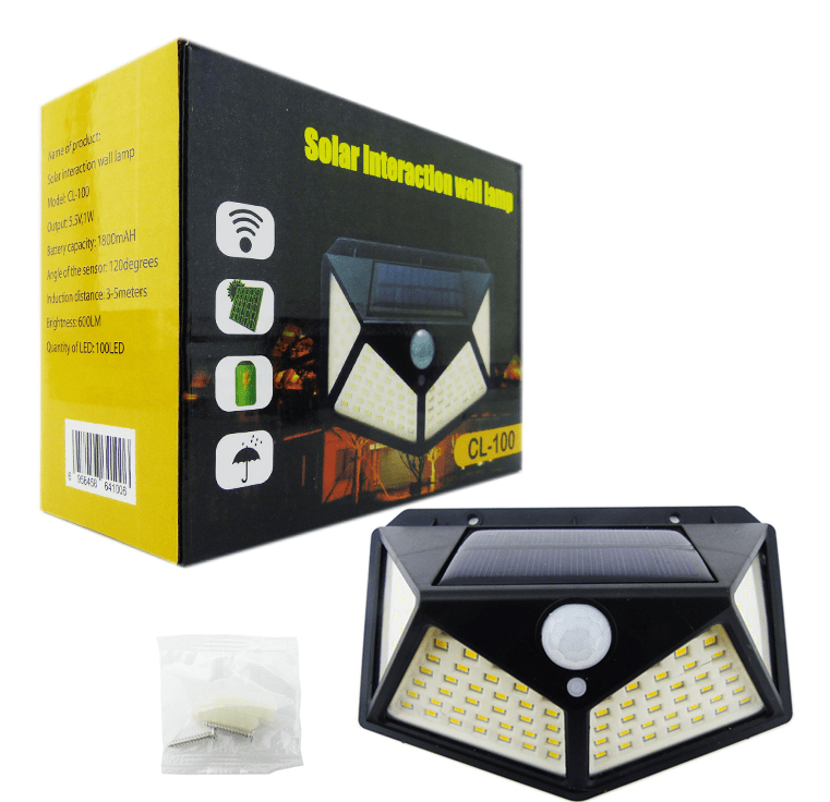 Aplique exterior solar 7 watts Luz Calida3