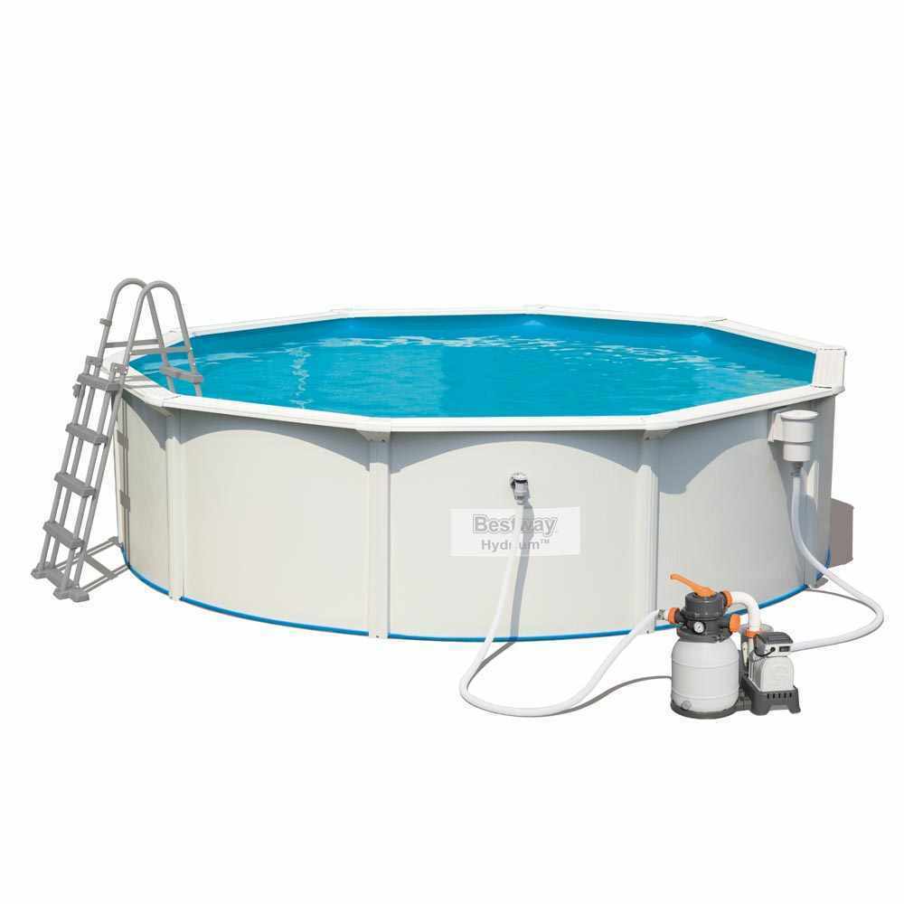 Piscina Bestway Hydrium Pool Set 4.6 metros x 1.2m (Metal inoxidable)1