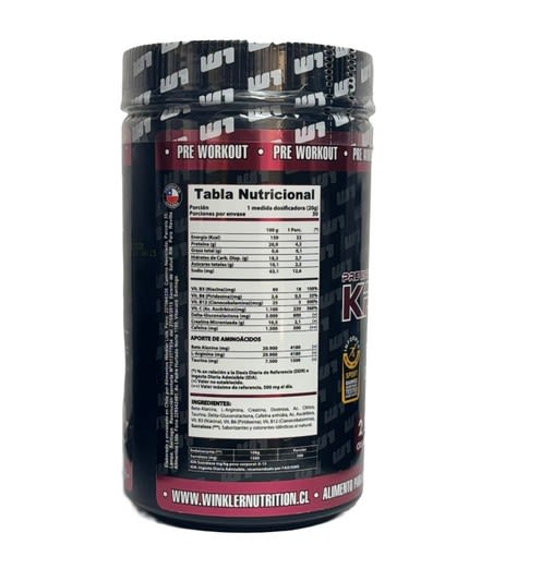 W1 Pre Entreno Kreator 600 g – 30 servicios2