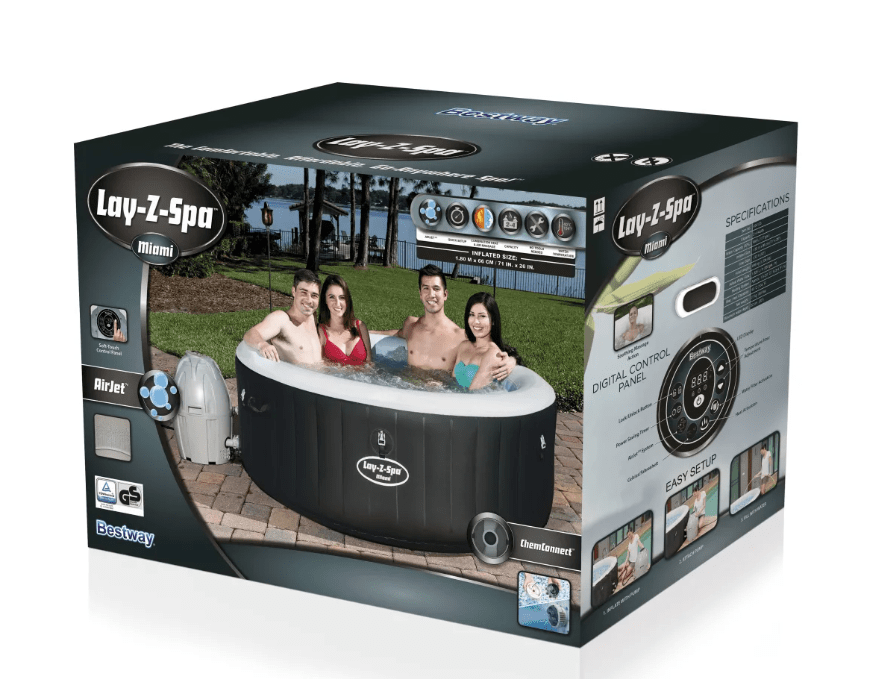 Spa Inflable Miami Airjet Lay-z Bestway 2-4 Personas (Modelo 2021)3