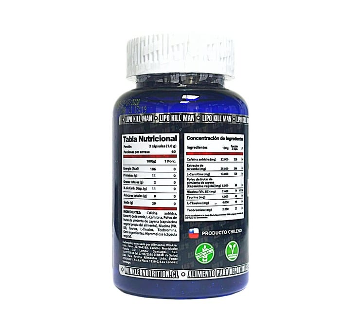 W1 Termogénico Lipo Kill Man 120 capsulas3
