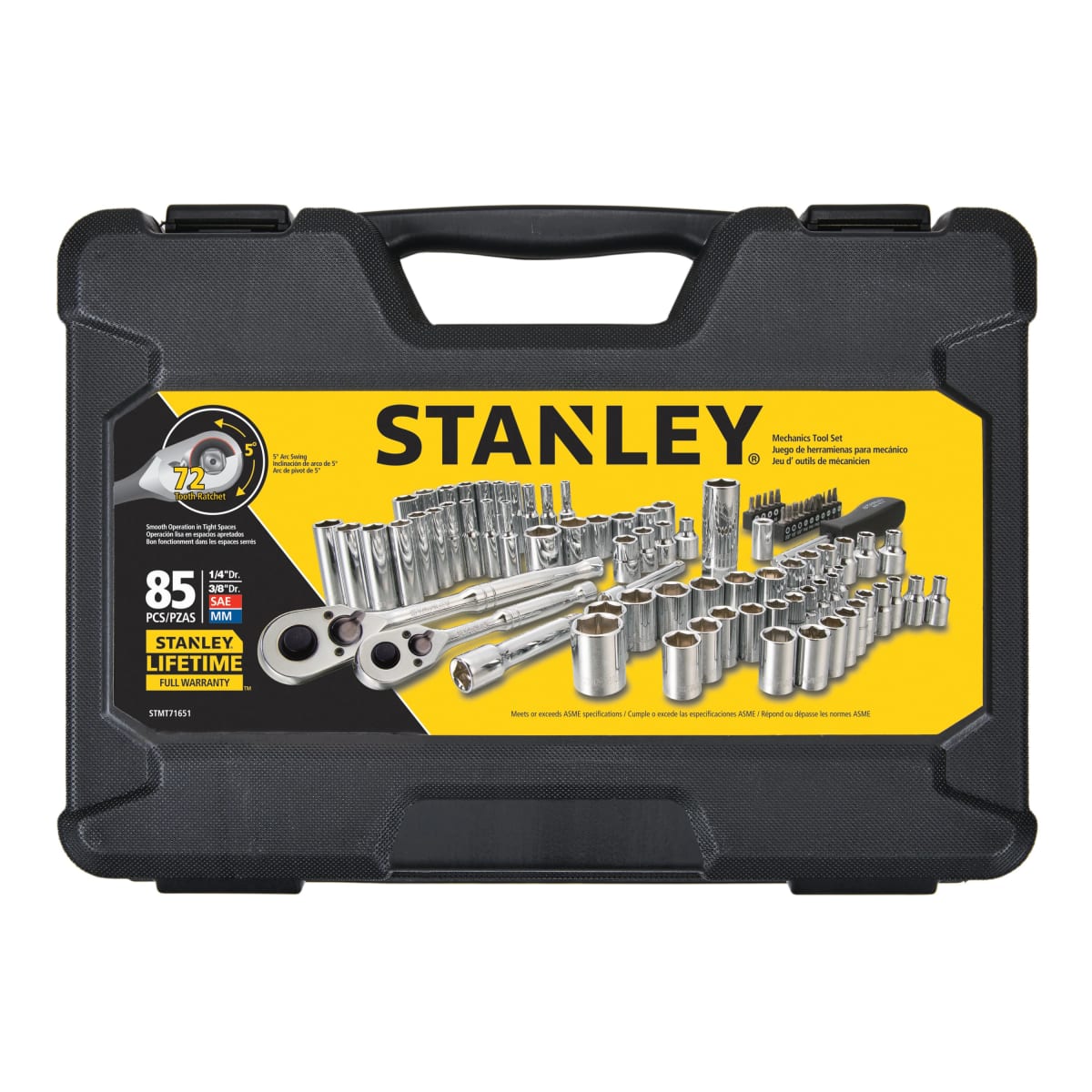 Stanley Juego Herramientas Mecanico 85 Piezas 0