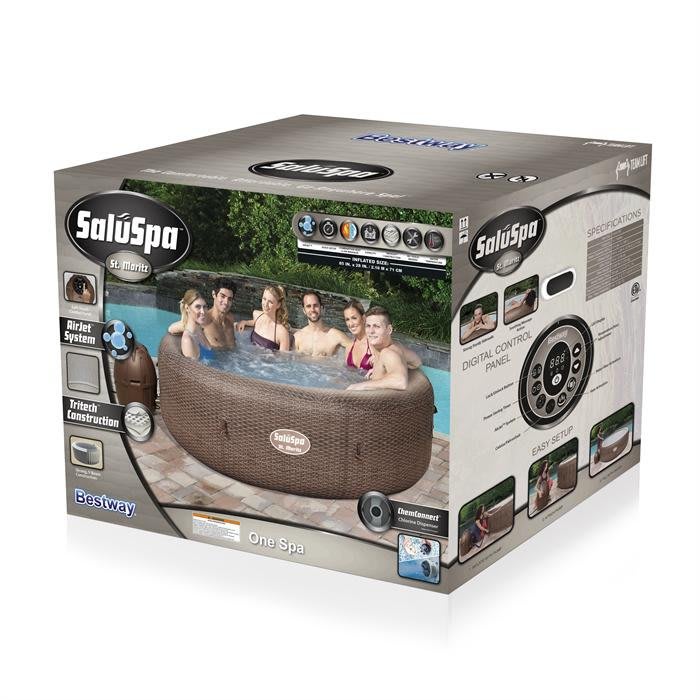 Spa Inflable St. Moritz Airjet Lay-z Bestway 5-7 Personas 600231