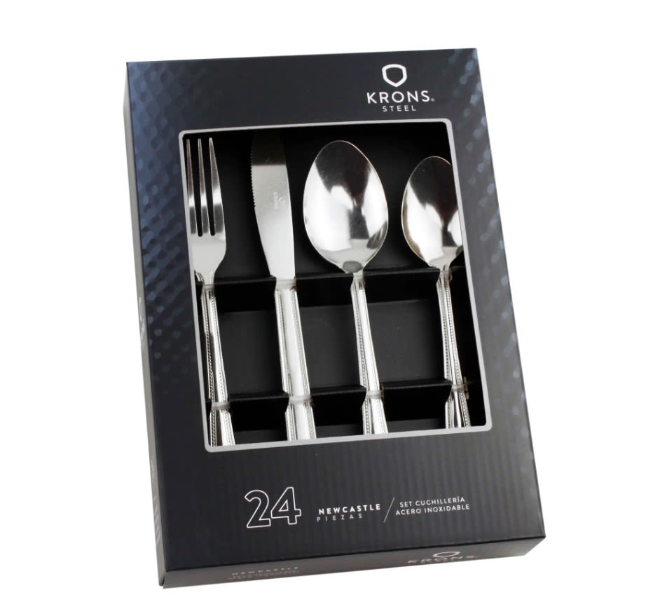 Cuchilleria Krons 24 Piezas New Castle - Perlado1