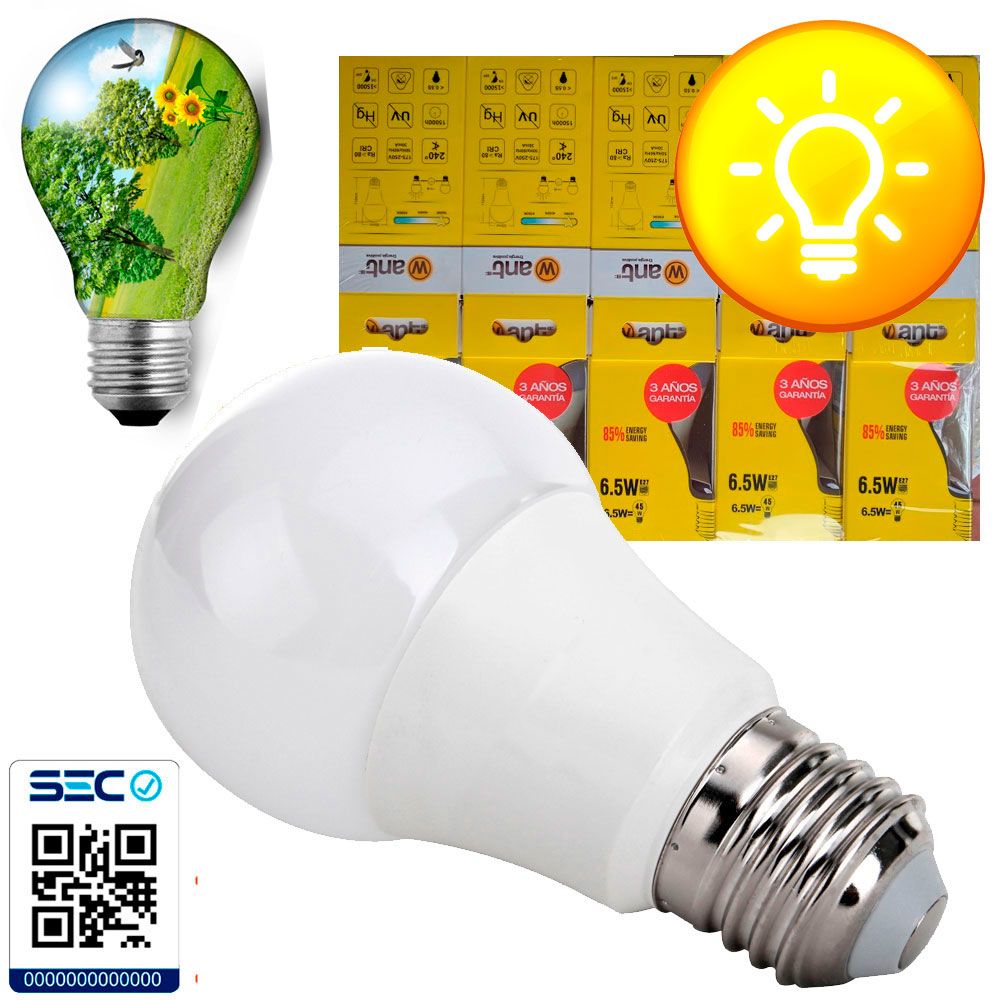 Pack 10 Ampolletas Calidas 10 Watts CALIDA1
