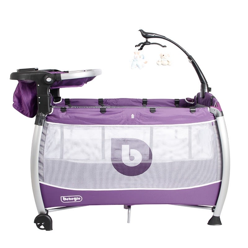 BEBEGLO RS-6080 Cuna Corral Morado1
