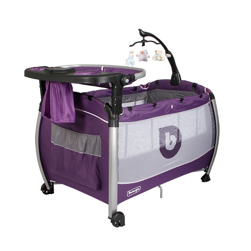 BEBEGLO RS-6080 Cuna Corral Morado2