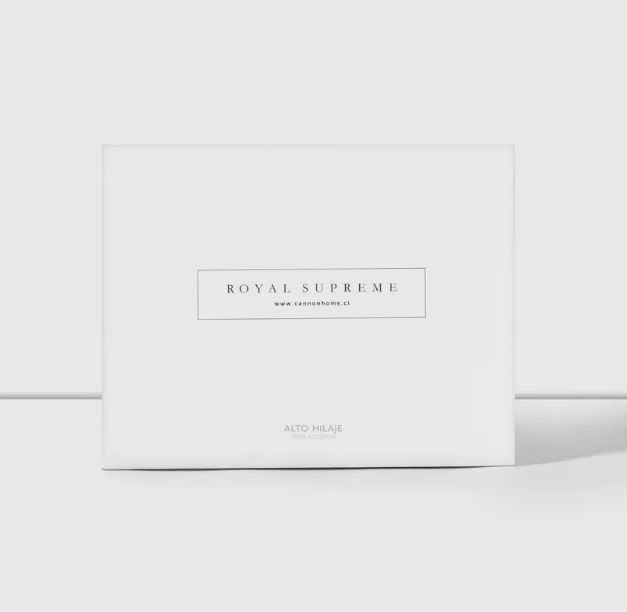 Juego Sabana Royal Supreme Cannon 1000H 100%Alg Liso White 2.5 A183