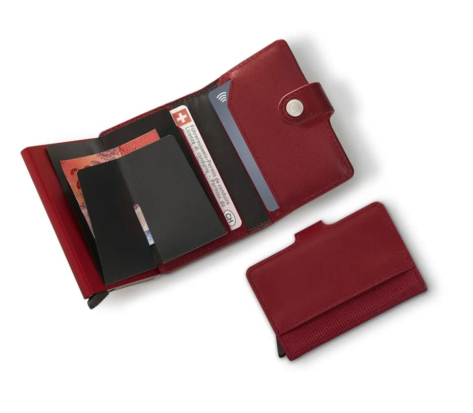 Victorinox Billetera Altius Secrid Cuero rojo anti RF-ID2