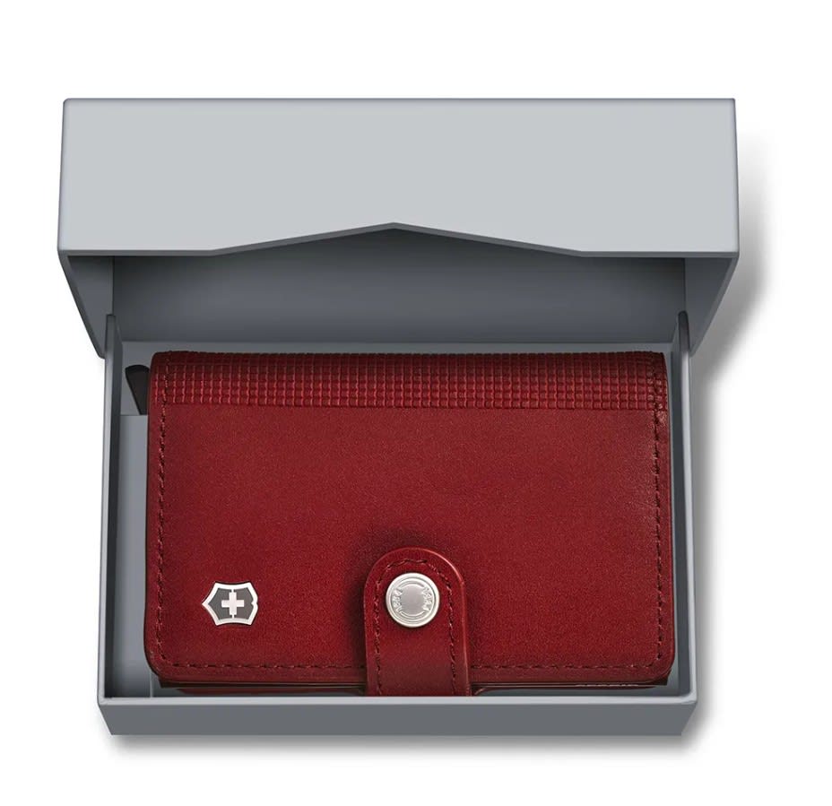 Victorinox Billetera Altius Secrid Cuero rojo anti RF-ID3