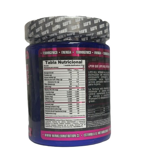 W1 Termogénico Lipo Kill 600 grms en Polvo3