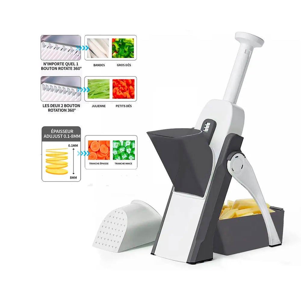 Rebanador Mandolina Cortador de verduras y frutas2