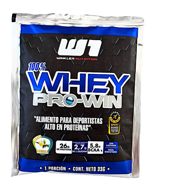 Pack 7 Proteína Sachet Whey Pro Win 33 grs6