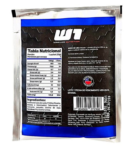 Pack 7 Proteína Sachet Whey Pro Win 33 grs7