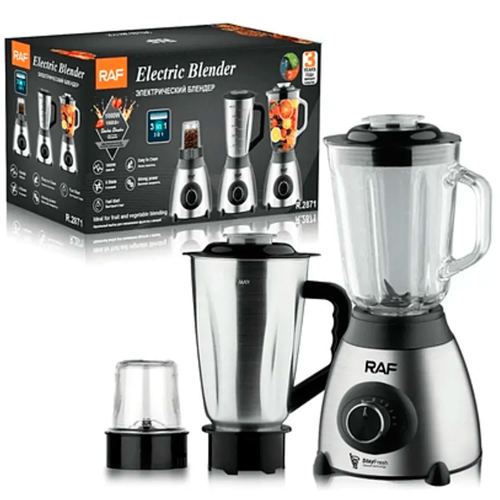 Licuadora y moledora café 3 En 1 RAF 1000W