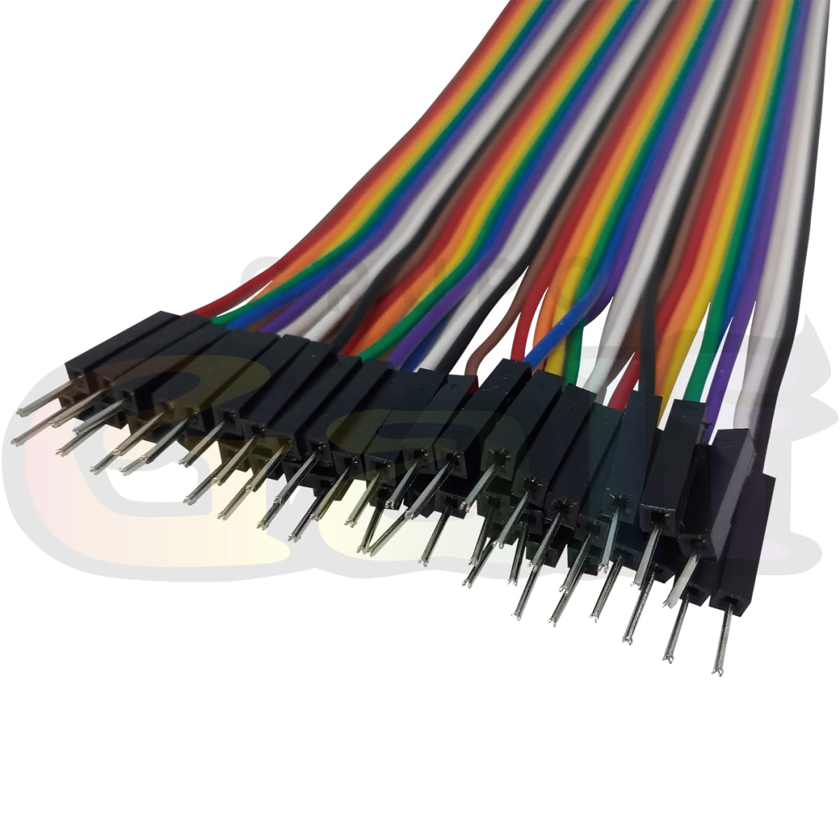 Cable jumper macho, hembra dupont 40 pcs 20 cm Galf Electronica