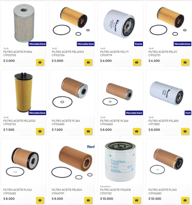Filtros de Aceite en el rendimiento de tu camión