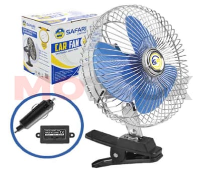 VENTILADOR CROMADO DE 6P 12V X UND1