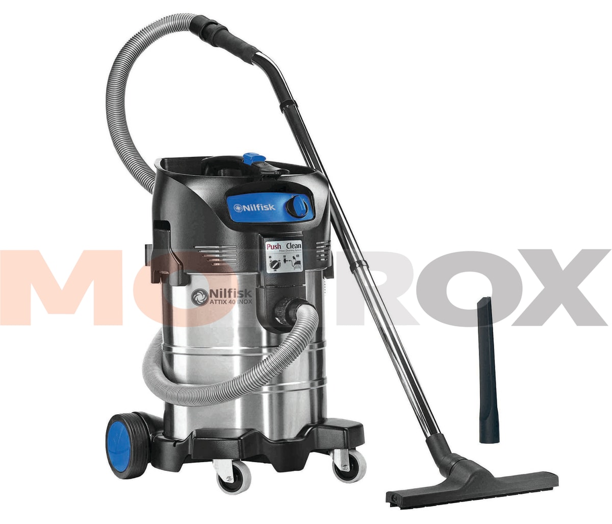 ASPIRADORA MONOFÁSICO DE AGUA Y POLVO ATTIX 40-01 PC INOX - NILFISK | MOTROX